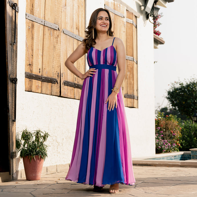 Blossom Burst Backless Dress